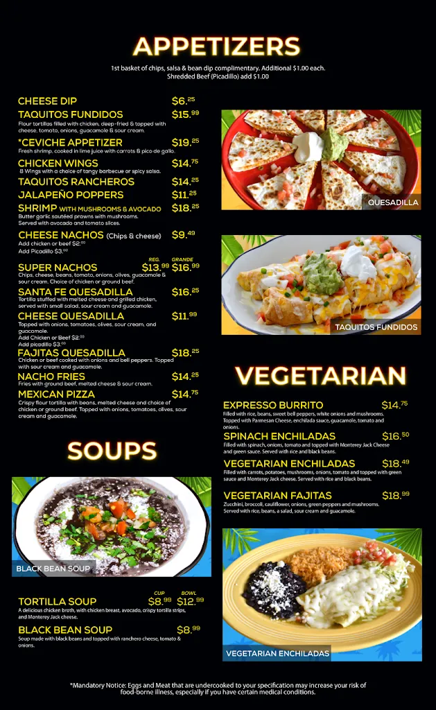 Menu_Playa Bonita_Marysville, WA_image_old_2