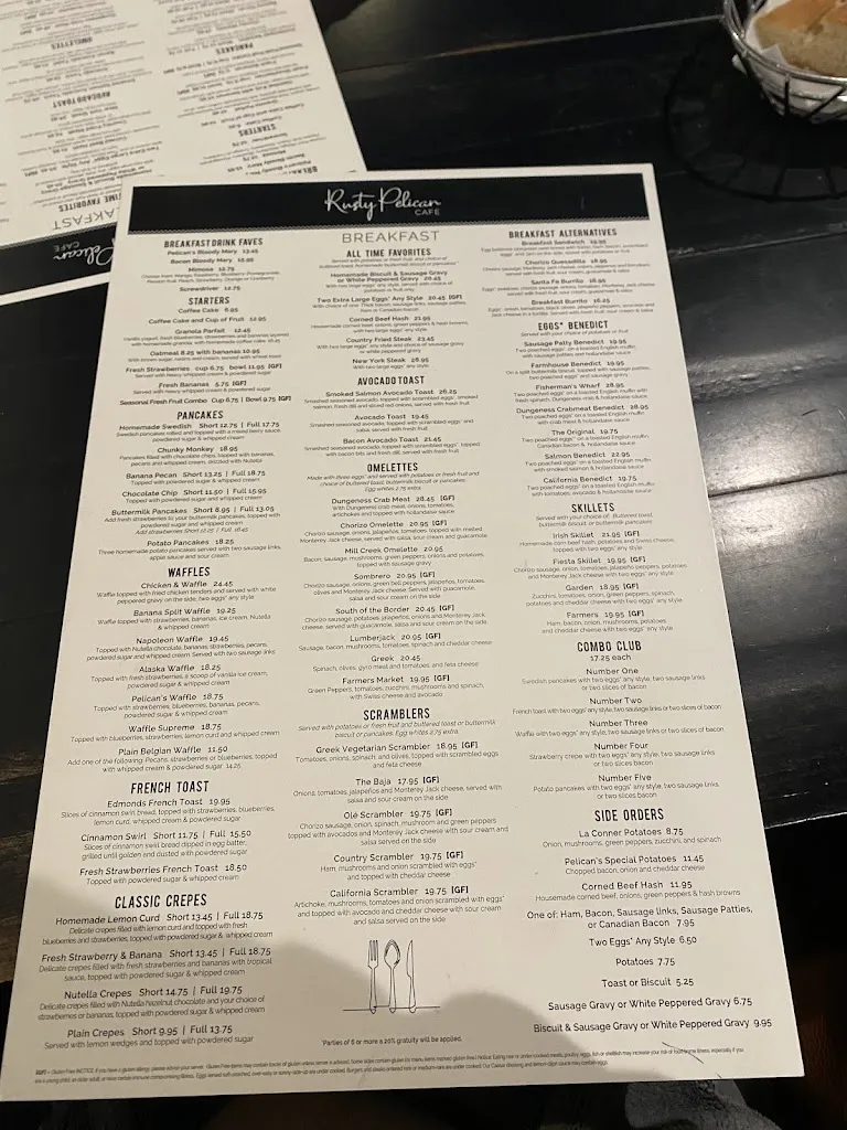 Menu_Rusty Pelican Cafe Mill Creek_Mill Creek, WA_image_old_1