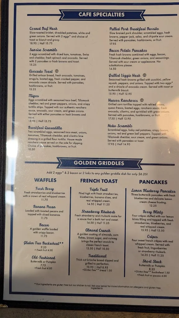 Menu_Saw Mill Cafe_Mill Creek, WA_image_old_1
