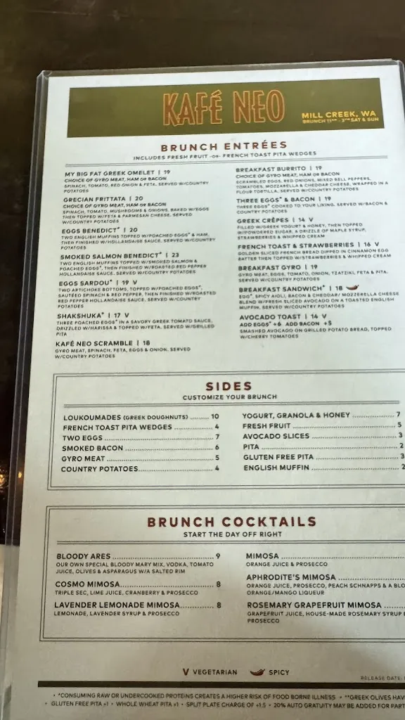 Menu_Kafe Neo Mill Creek_Mill Creek, WA_image_old_2