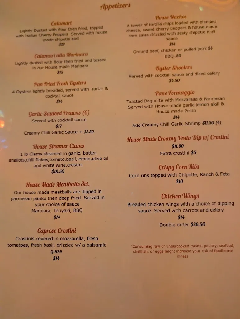 Menu_The Bourbon Restaurant & Lounge_Everson, WA_image_old_1