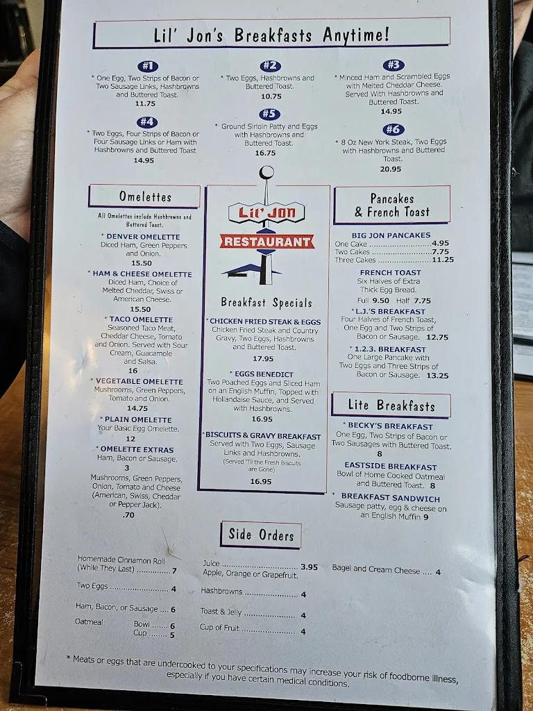 Menu_Lil' Jon Restaurant & Lounge_Bellevue, WA_image_old_2