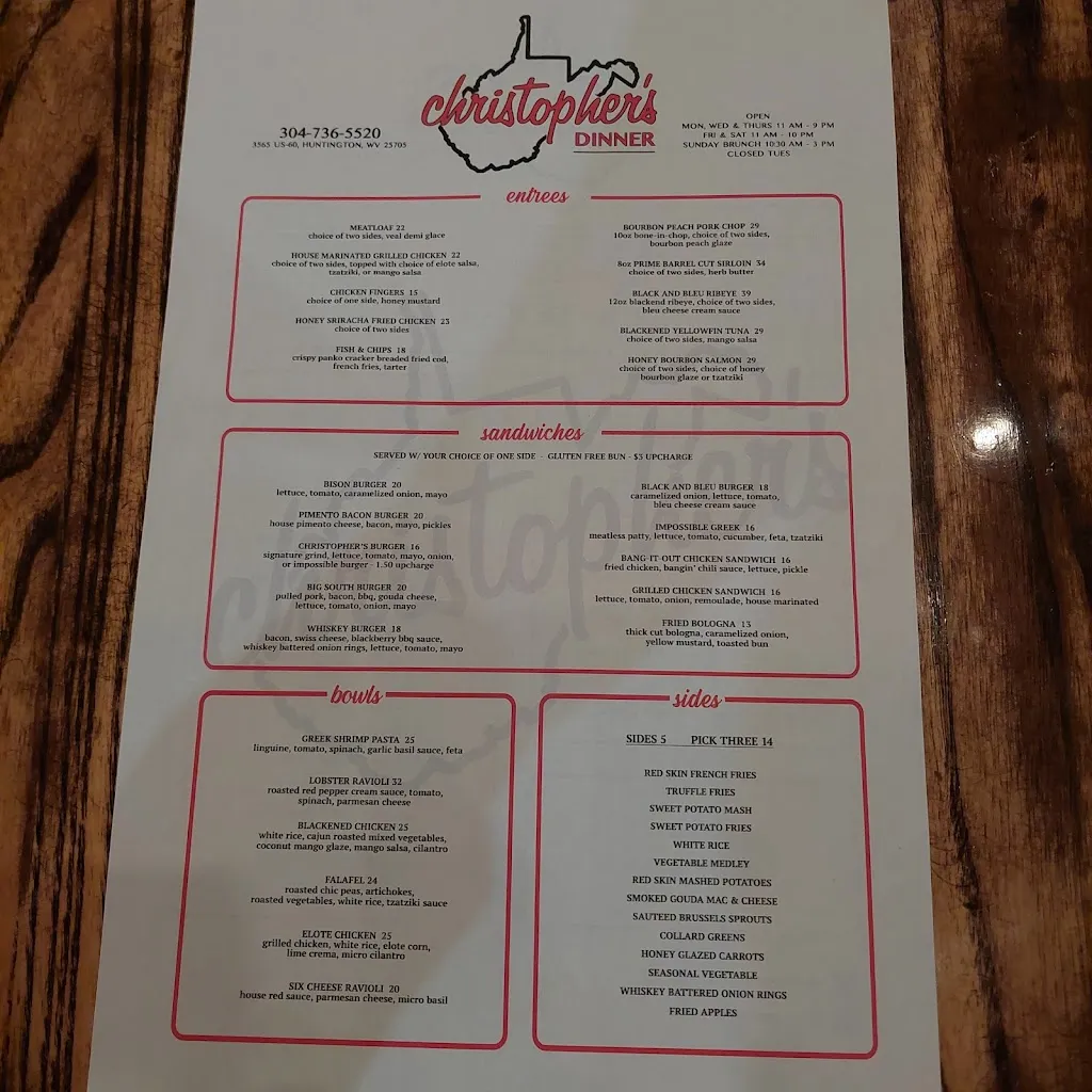 Menu_Christopher's Eats_Huntington, WV_image_old_3
