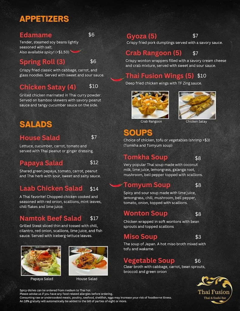 Menu_Thai Fusion_Barboursville, WV_image_old_2