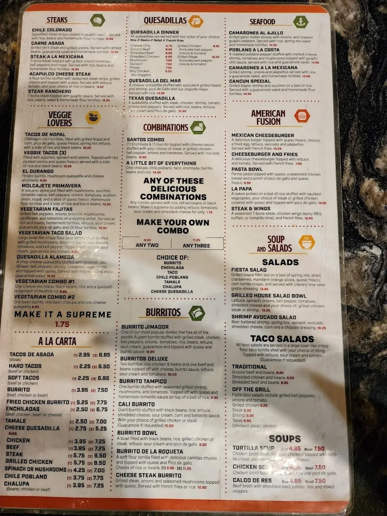 Menu_Tortilla Factory - A Mexican Kitchen_Barboursville, WV_image_old_2