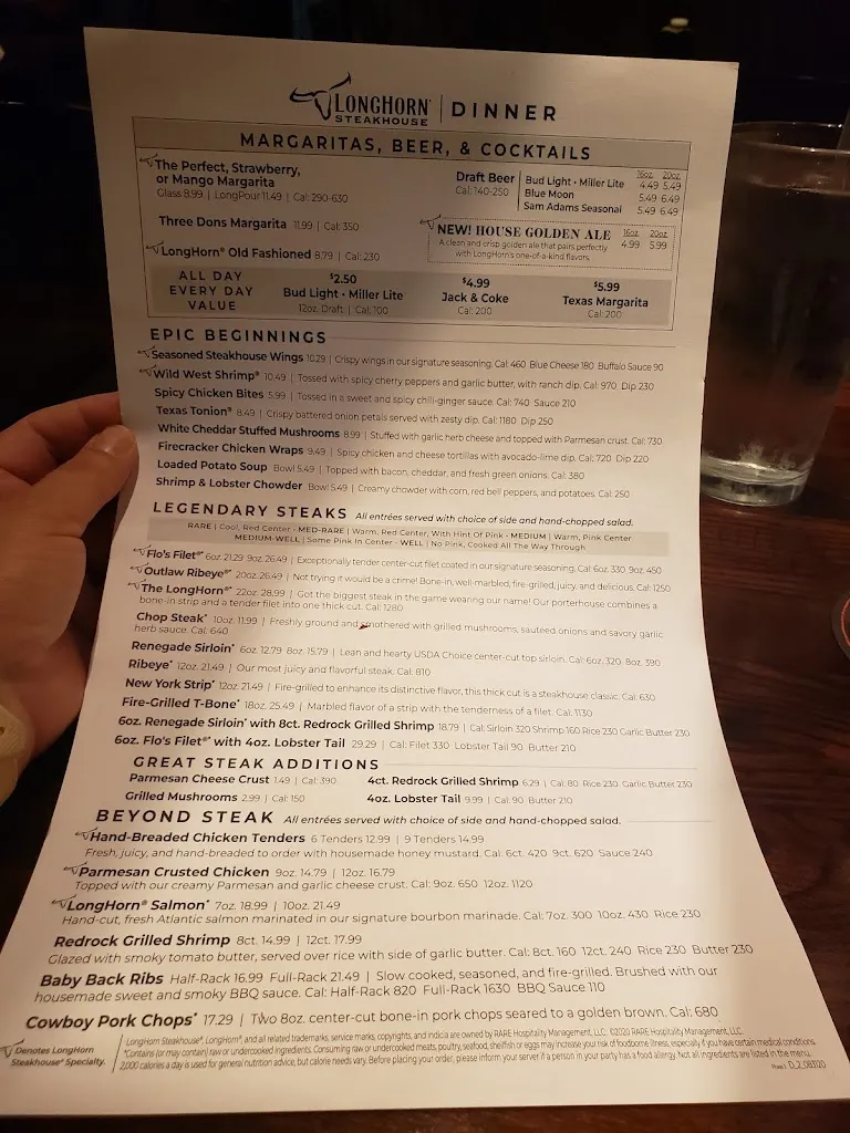 Menu_LongHorn Steakhouse_Barboursville, WV_image_old_2