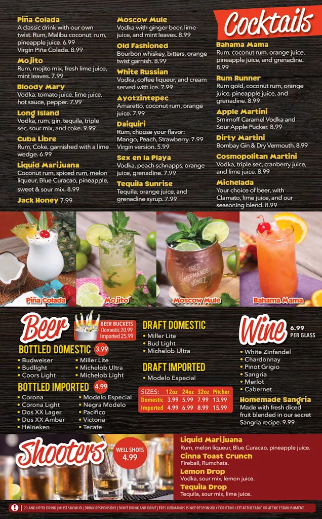 Menu_Tres Hermanos Nunez-Kenova_Kenova, WV_image_old_2