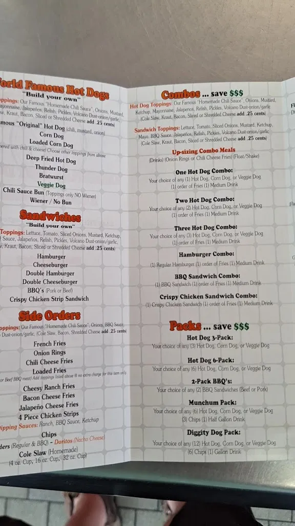 Menu_Stewarts Original Hot Dogs- Kenova_Kenova, WV_image_old_1