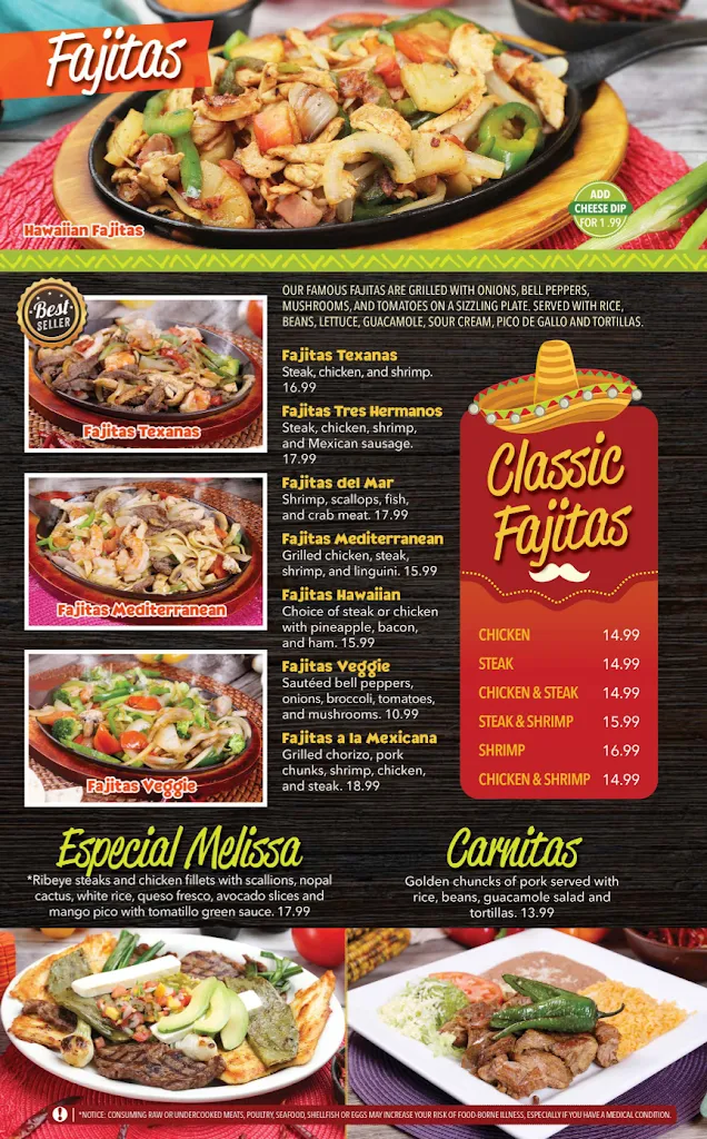 Menu_Tres Hermanos Nunez_South Point, OH_image_old_1