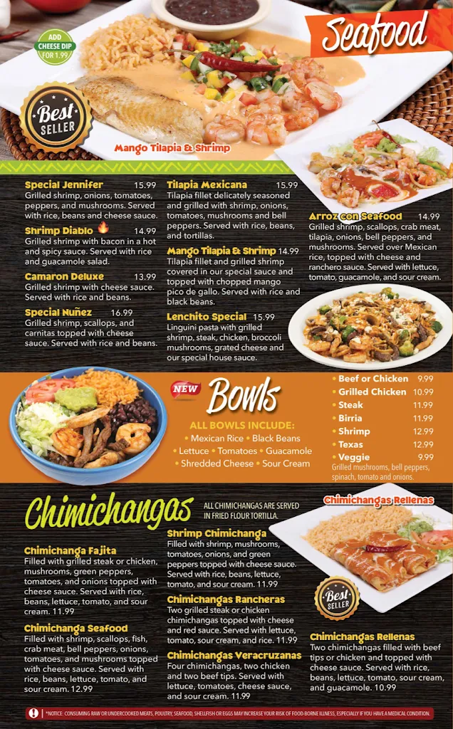 Menu_Tres Hermanos Nunez_South Point, OH_image_old_2