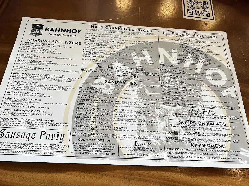 Menu_Bahnhof WVrsthaus & Biergarten_Huntington, WV_image_old_2
