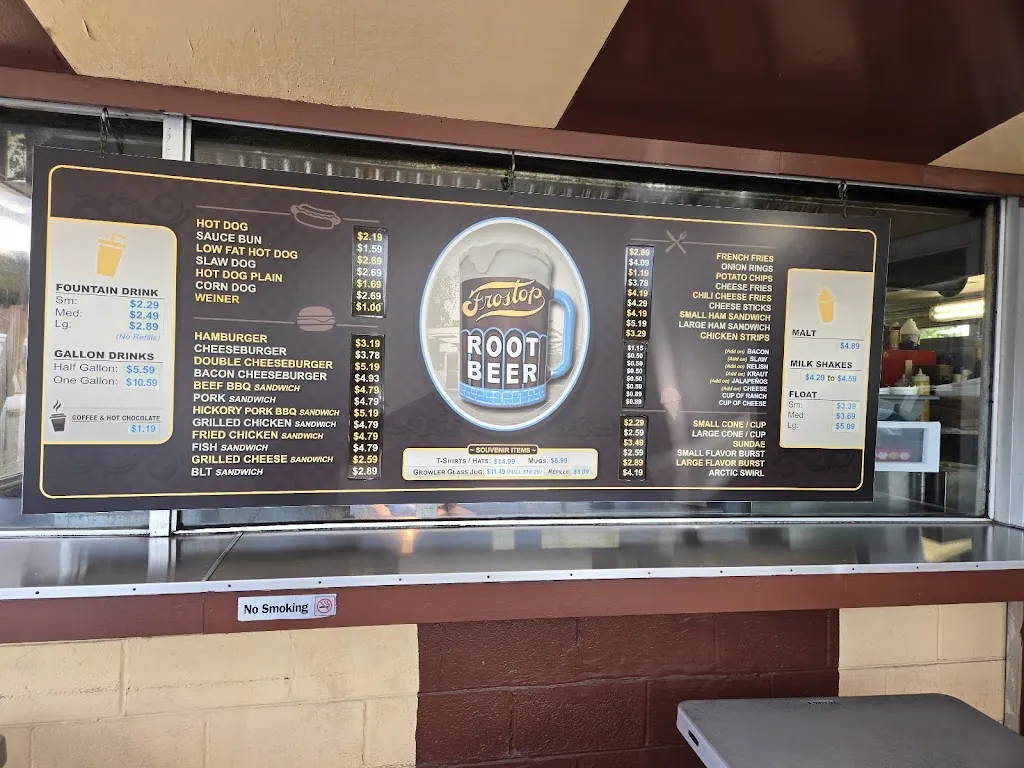 Menu_Frostop Drive-In_Huntington, WV_image_old_1
