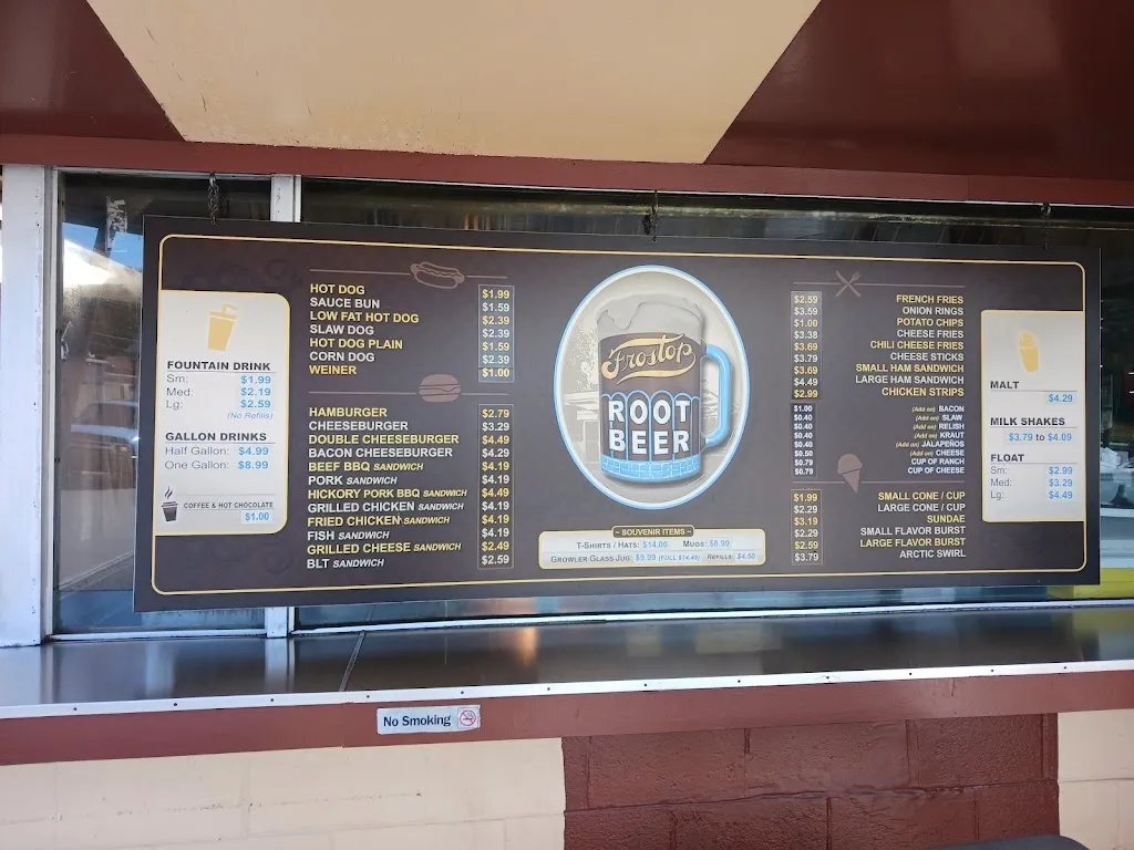 Menu_Frostop Drive-In_Huntington, WV_image_old_3