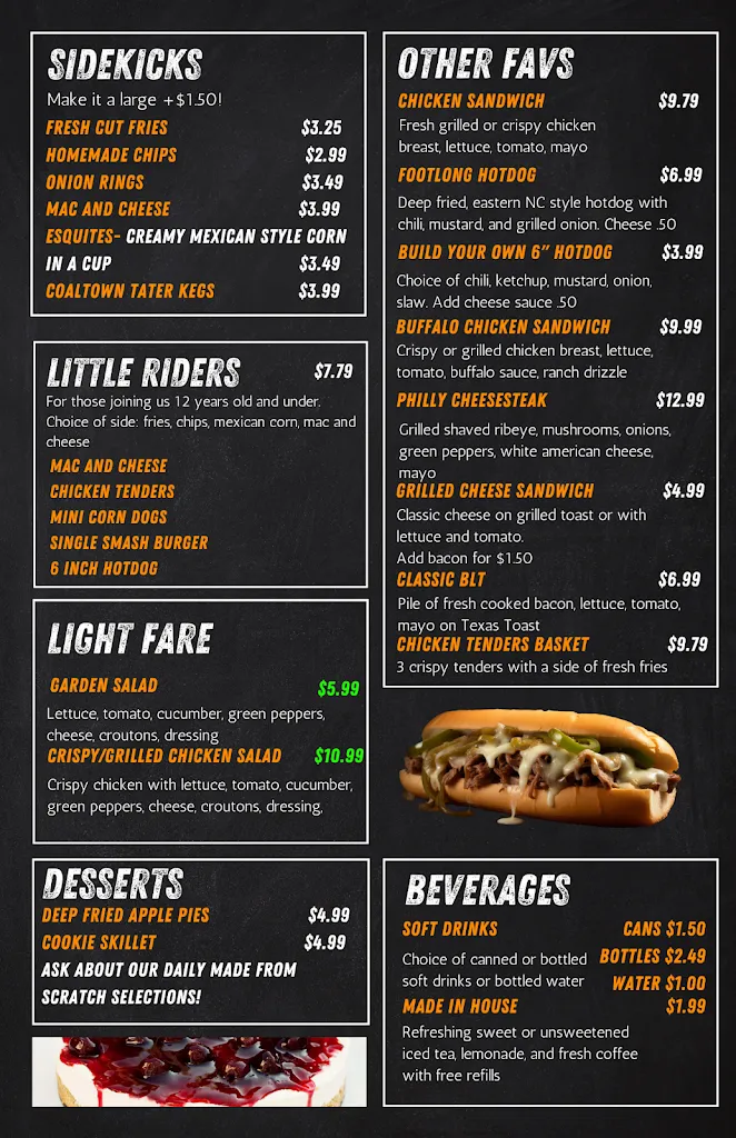 Menu_Coaltown Tavern_Welch, WV_image_old_1