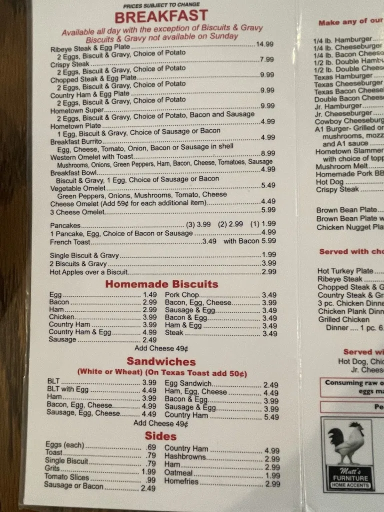 Menu_Hometown Restaurant_Peterstown, WV_image_old_3