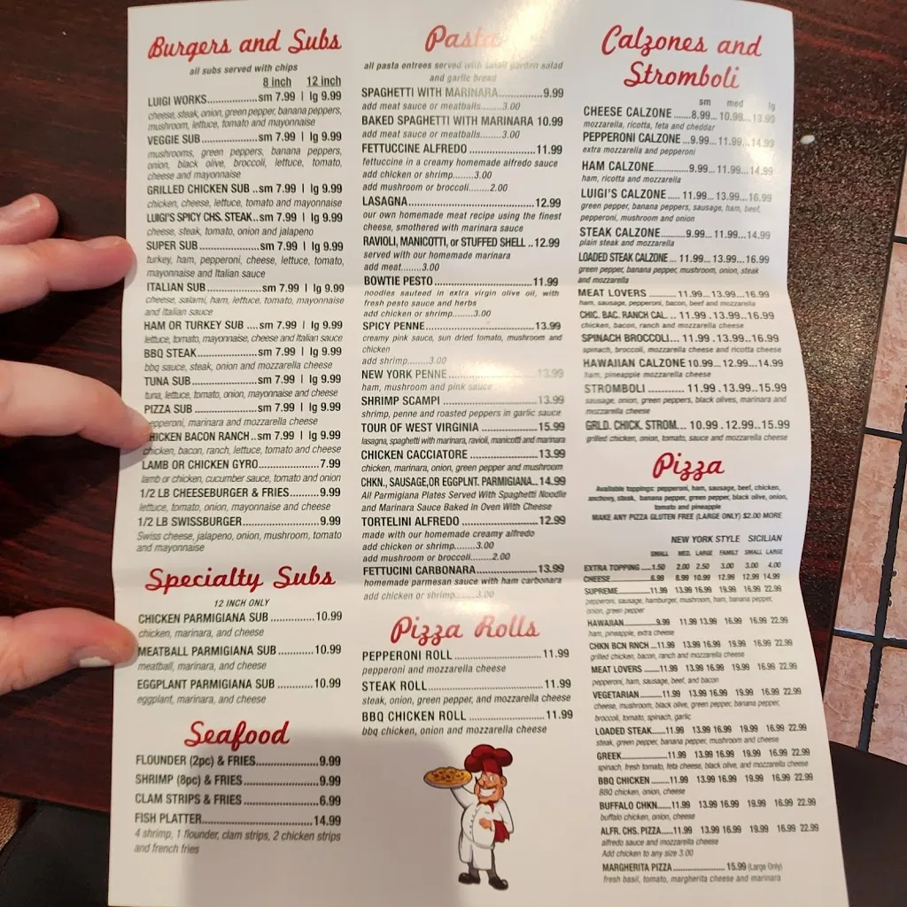 Menu_Luigi’s_Huntington, WV_image_old_1