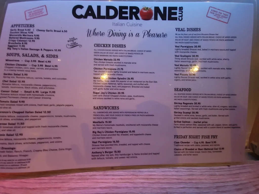 Menu_Calderone Club | Fox Point_Fox Point, WI_image_old_1