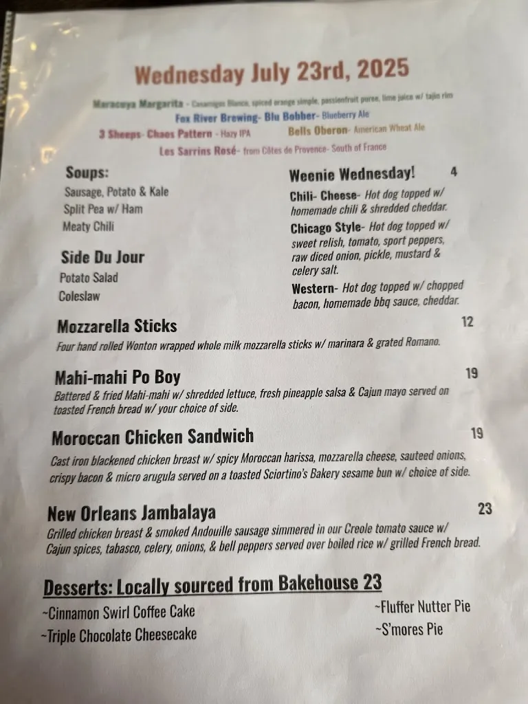 Menu_Swingin' Door Exchange_Milwaukee, WI_image_old_1