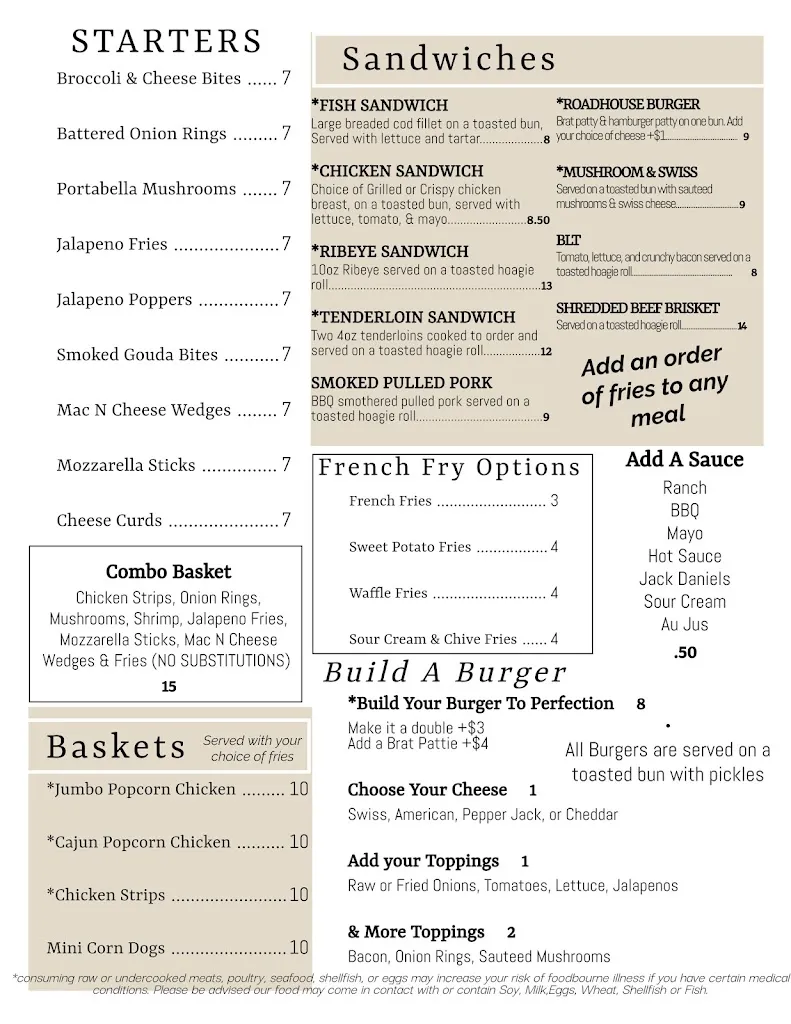 Menu_Amy's Roadhouse_Shawano, WI_image_old_3