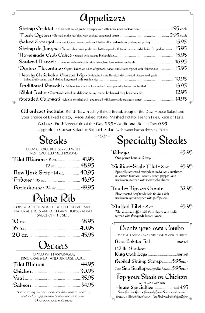 Menu_Colony House Restaurant_Trevor, WI_image_old_1