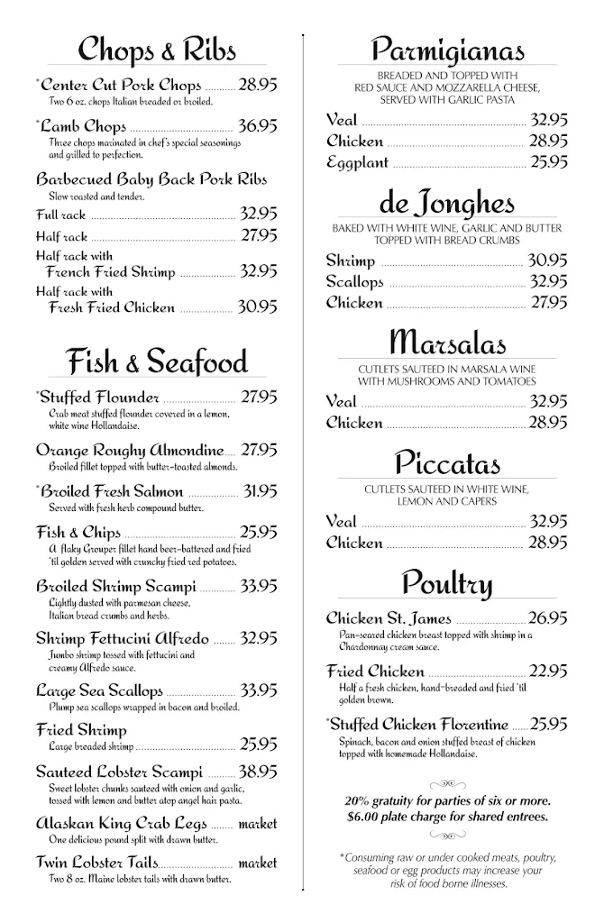 Menu_Colony House Restaurant_Trevor, WI_image_old_2
