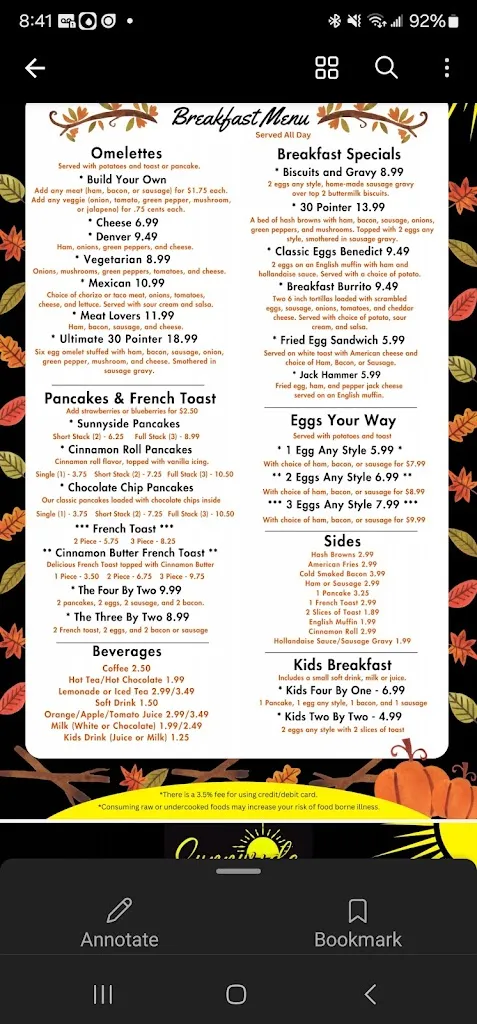 Menu_Sunnyside cafe_Black River Falls, WI_image_old_2