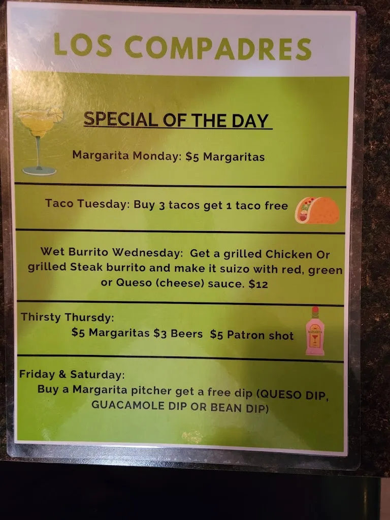 Menu_Los Compadres_Burlington, WI_image_old_3