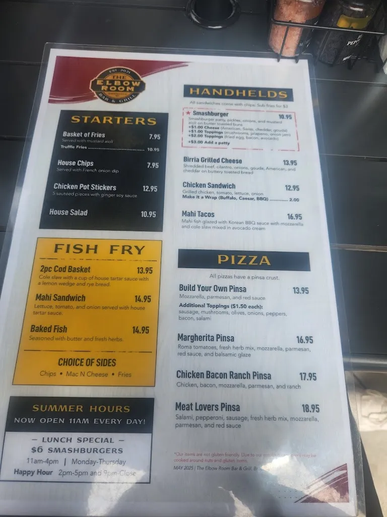 Menu_The Elbow Room Brookfield_Brookfield, WI_image_old_3