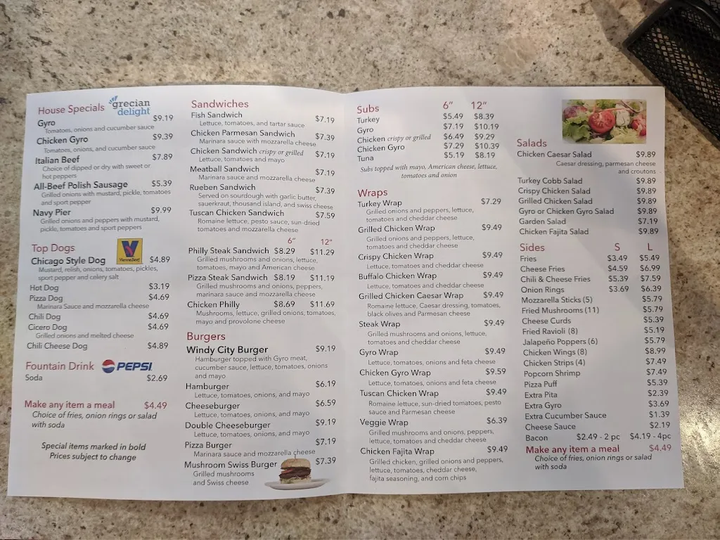 Menu_Taste of the Windy City_Little Chute, WI_image_old_1
