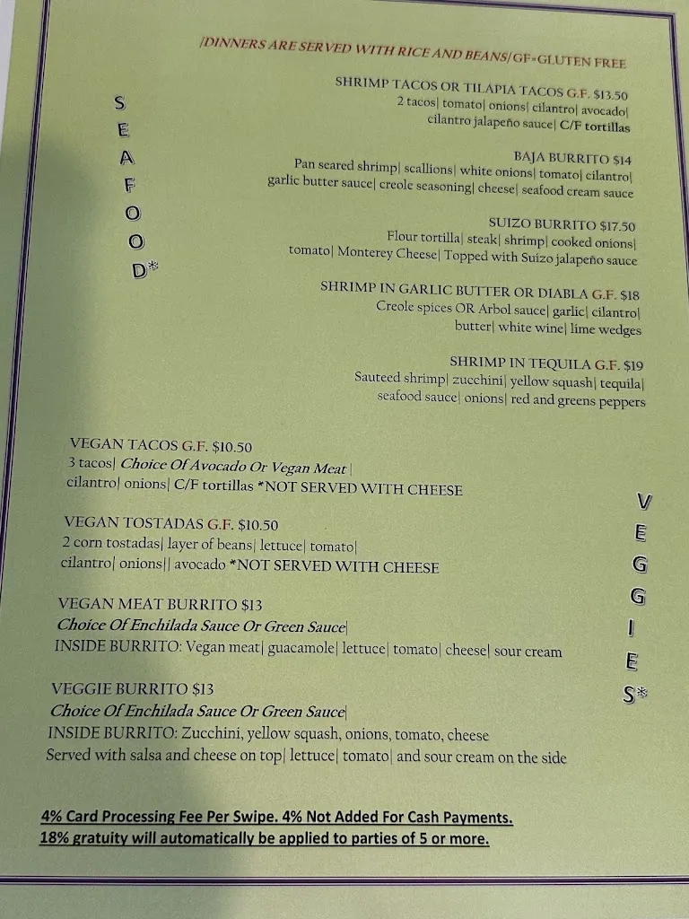 Menu_Mexic103 Mexican Restaurant_Cudahy, WI_image_old_2