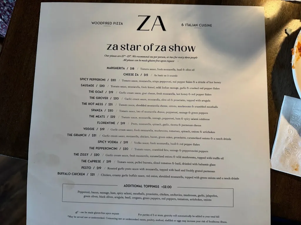 Menu_Za_Elm Grove, WI_image_old_3