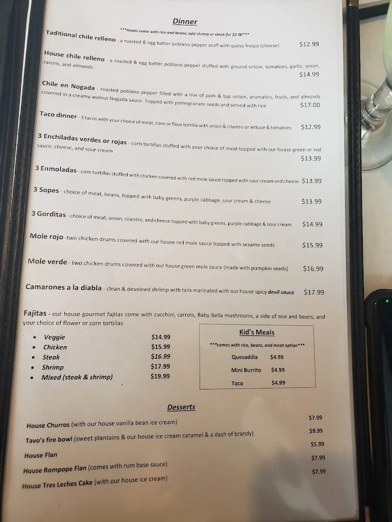 Menu_Tavos Signature Cuisine_Elm Grove, WI_image_old_2