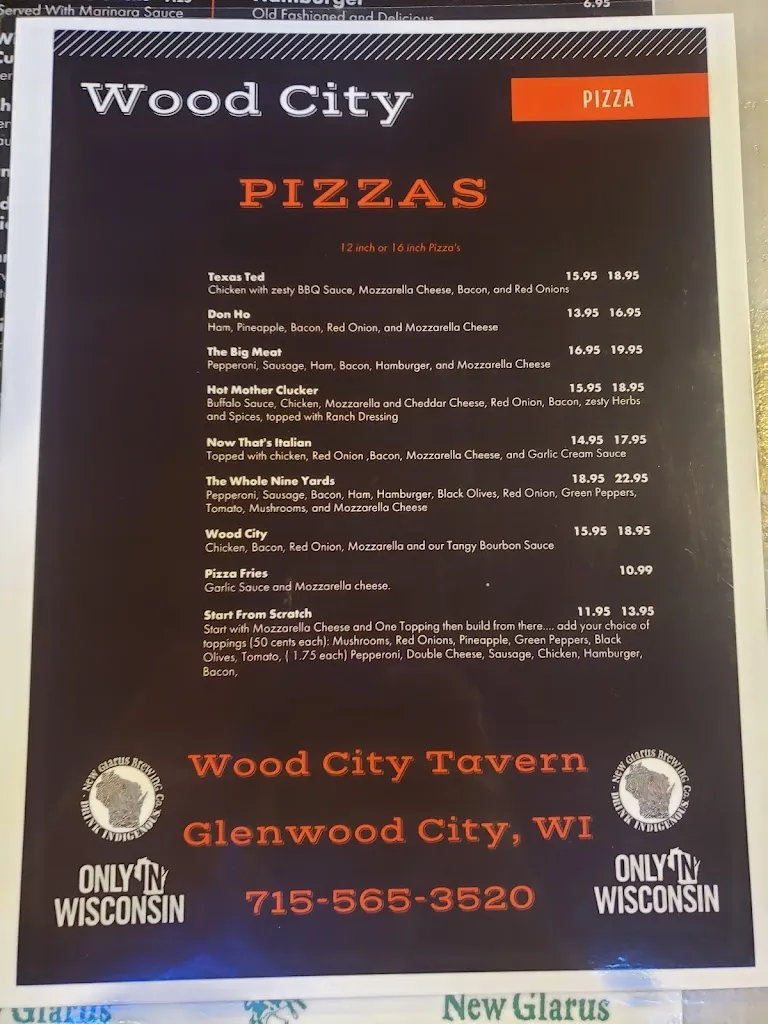 Menu_Wood City Tavern_Glenwood City, WI_image_old_2