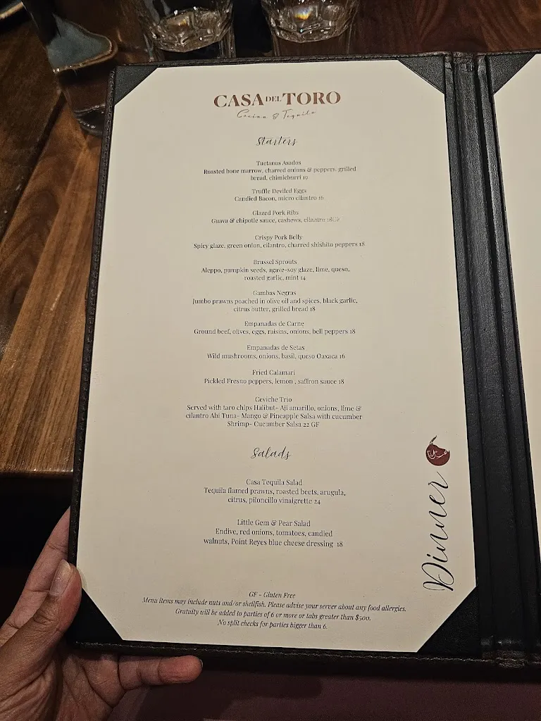 Menu_Casa Del Toro - Cocina & Tequila_Hayward, CA_image_old_3
