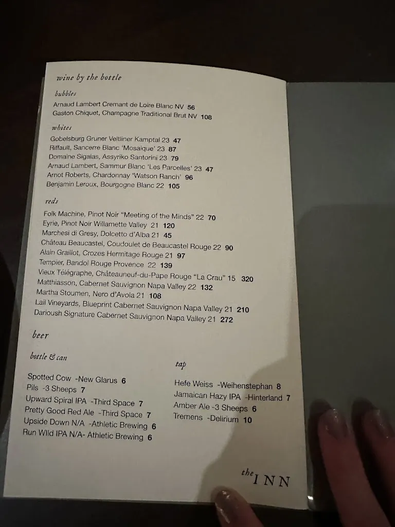 Menu_The Inn - Hartland_Hartland, WI_image_old_2