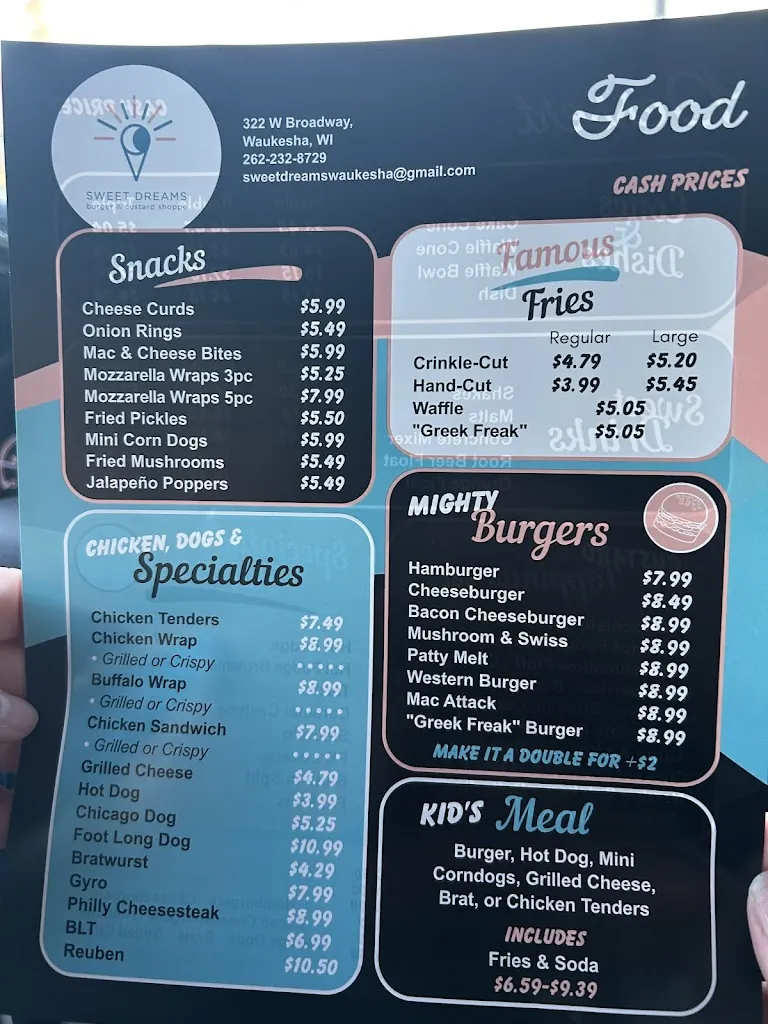 Menu_Sweet Dreams_Hartland, WI_image_old_1