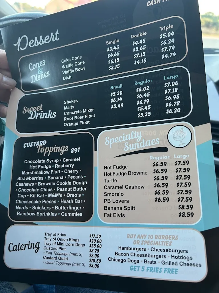 Menu_Sweet Dreams_Hartland, WI_image_old_2