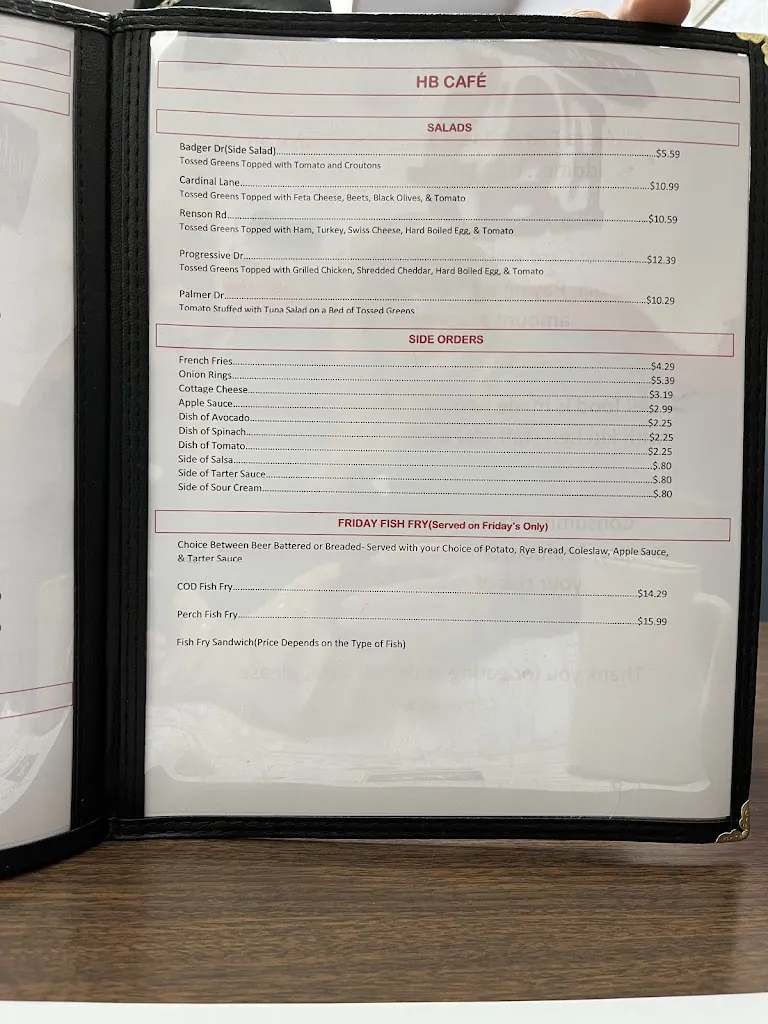 Menu_HB Cafe_Hartland, WI_image_old_1