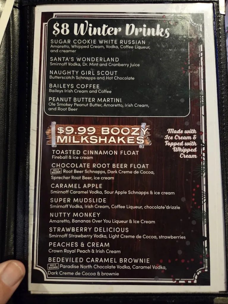 Menu_The Mineshaft_Hartford, WI_image_old_3