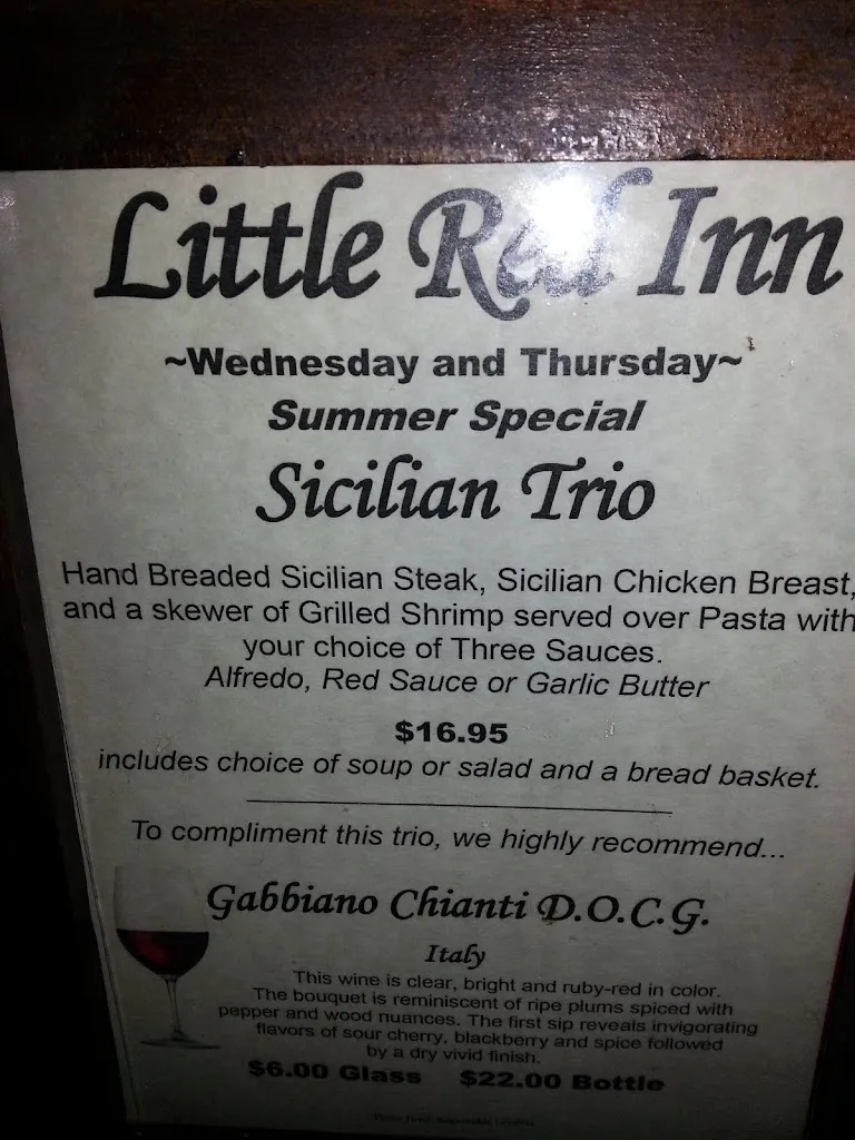 Menu_Little Red Inn_Hartford, WI_image_old_1