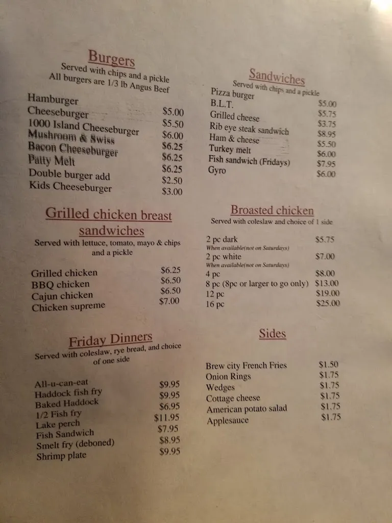 Menu_Noey's Pub & Grill_Hartford, WI_image_old_2