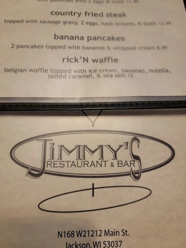 Menu_Jimmy's Restaurant & Bar_W21212 Main St, Jackson_image_old_1