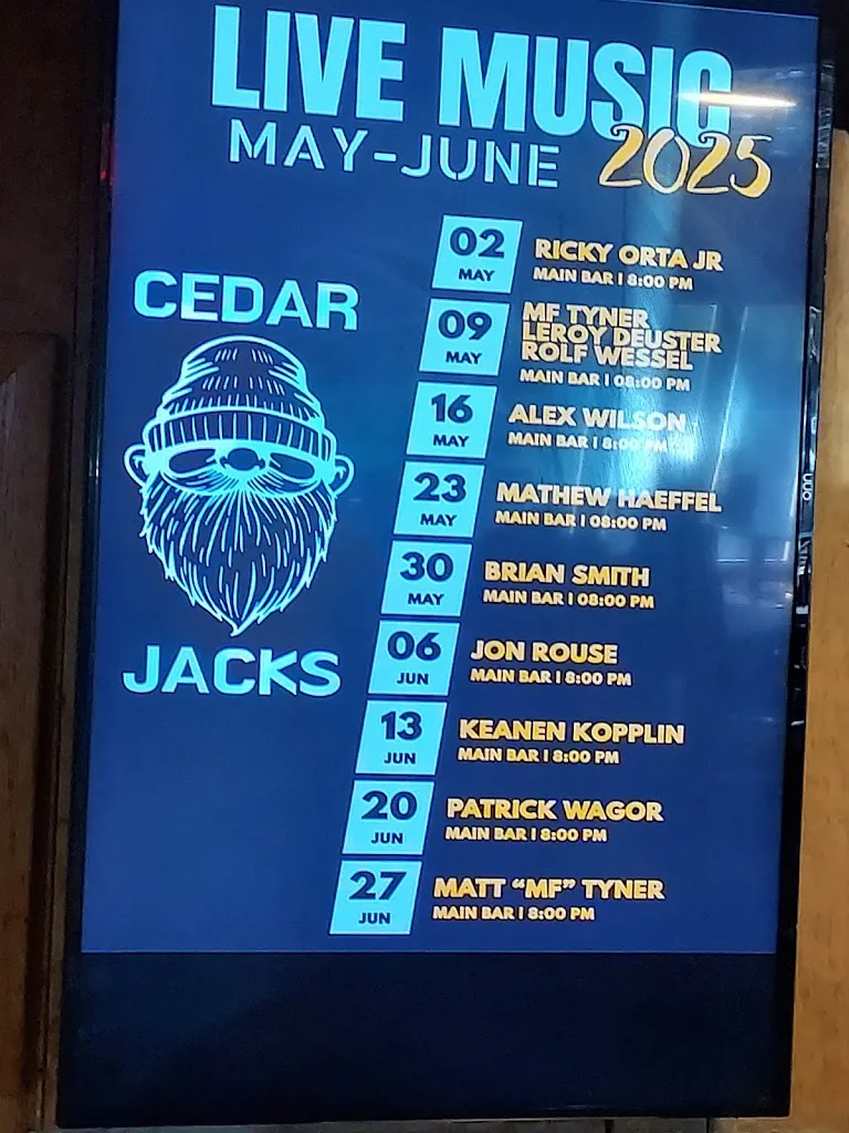 Menu_Cedar Jacks_Jackson, WI_image_old_3