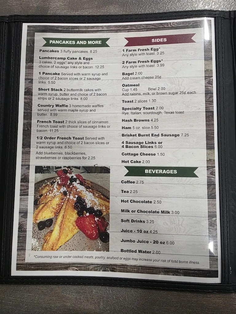 Menu_Pines Cafe_Ironwood, MI_image_old_3