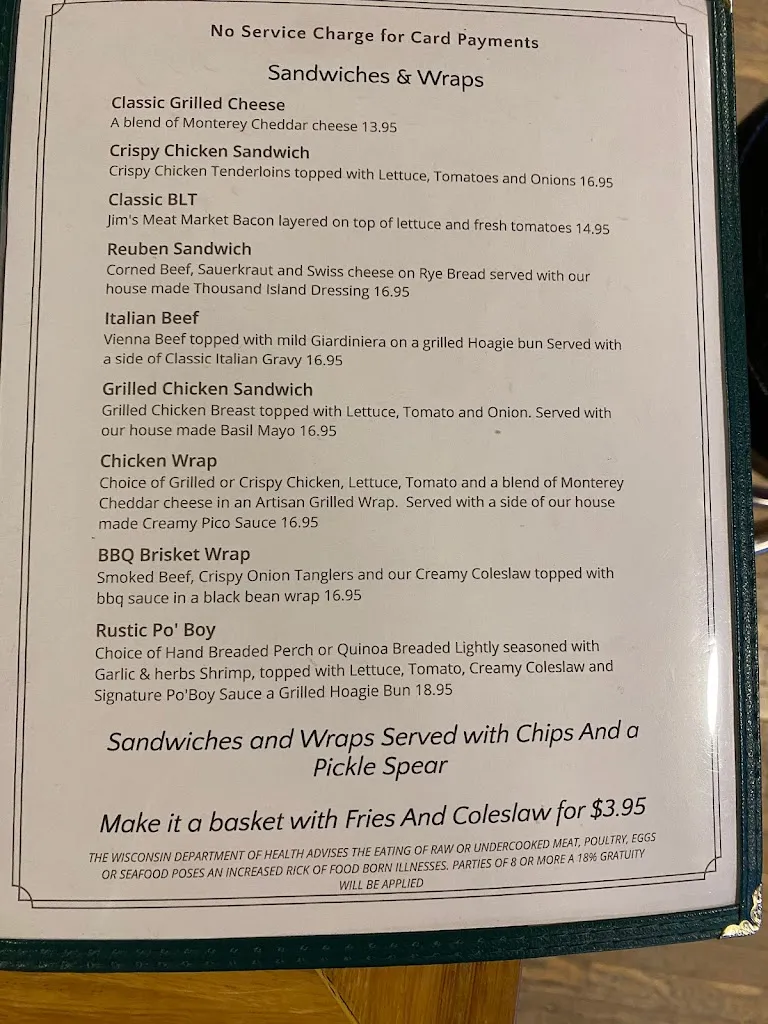 Menu_The Rustic Roost_Iron River, WI_image_old_3