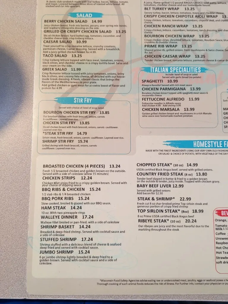 Menu_Jexi's Restaurant_Kaukauna, WI_image_old_1