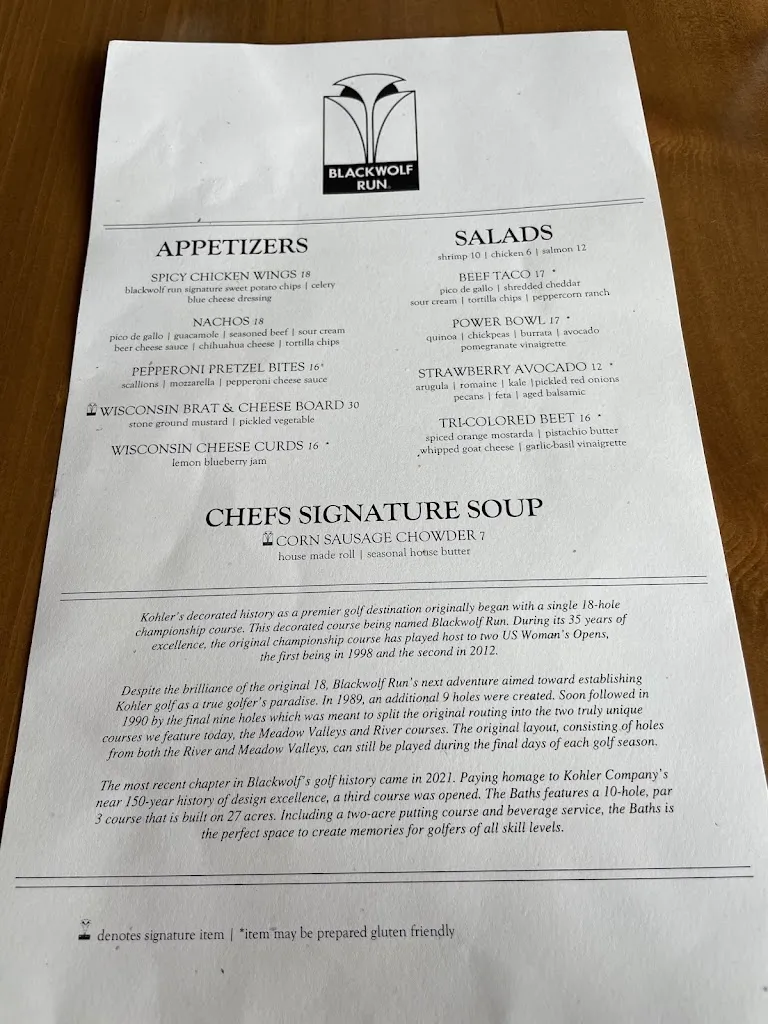 Menu_Blackwolf Run Restaurant_Kohler, WI_image_old_3