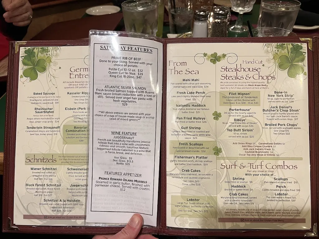 Menu_Mark's East Side_Appleton, WI_image_old_1