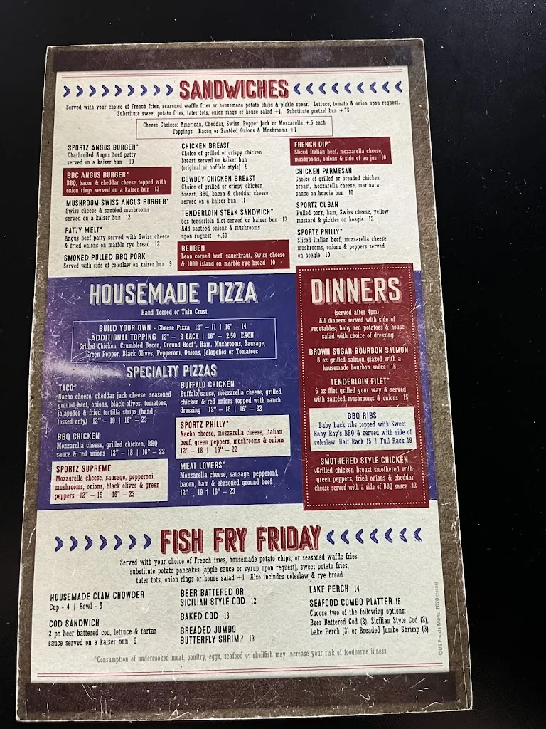 Menu_Sportz Pub and Grill_Menomonee Falls, WI_image_old_3