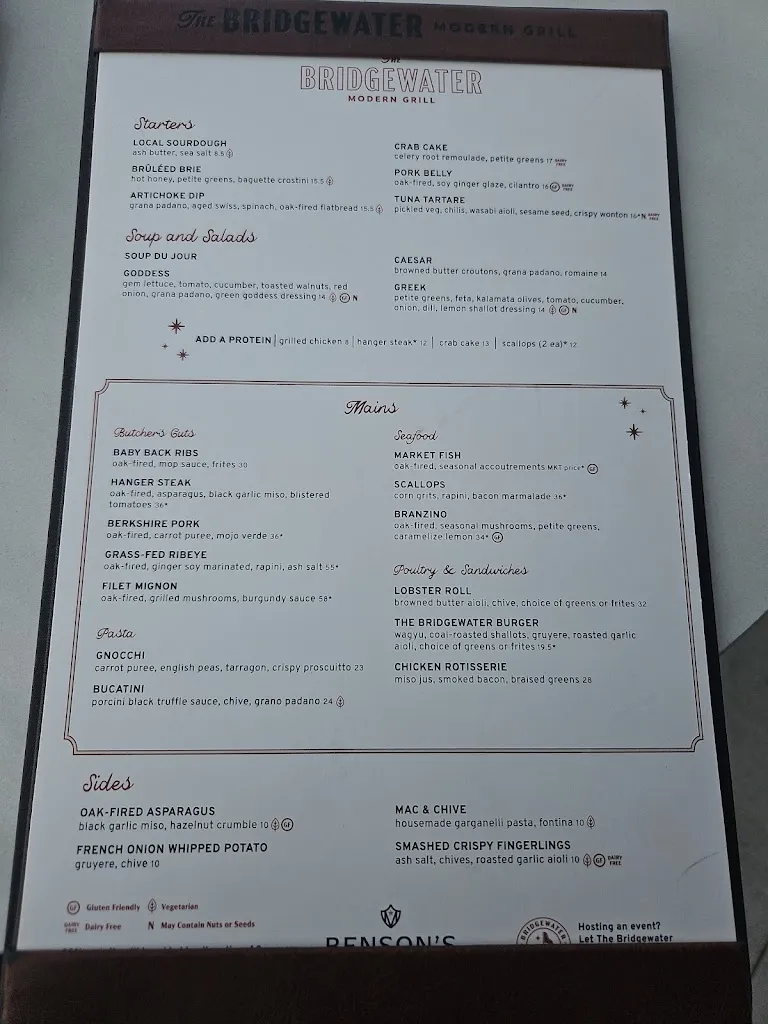 Menu_The Bridgewater Modern Grill_Milwaukee, WI_image_old_1